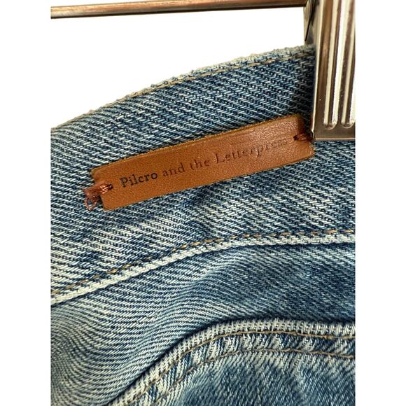 Anthropologie Pilcro & the Letterpress Tilde High Rise Straight Denim Jeans-31 - Picture 3 of 6
